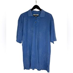 Tommy Bahama Pima Cotton Blend Polo Blue XL Short Sleeve